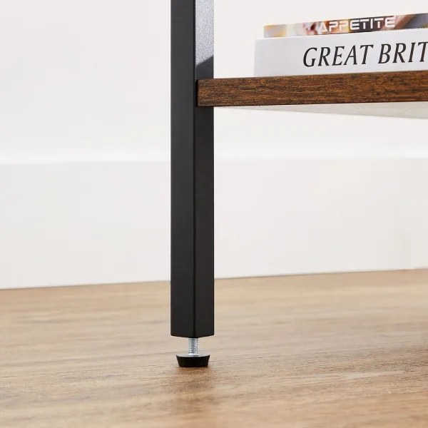 Nočný stolík ARIN hnedá/čierna