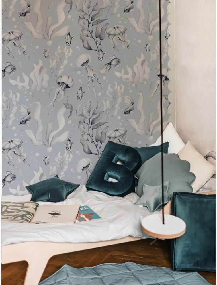 Tapeta mágie oceánu svetlo modrá 280x100 cm