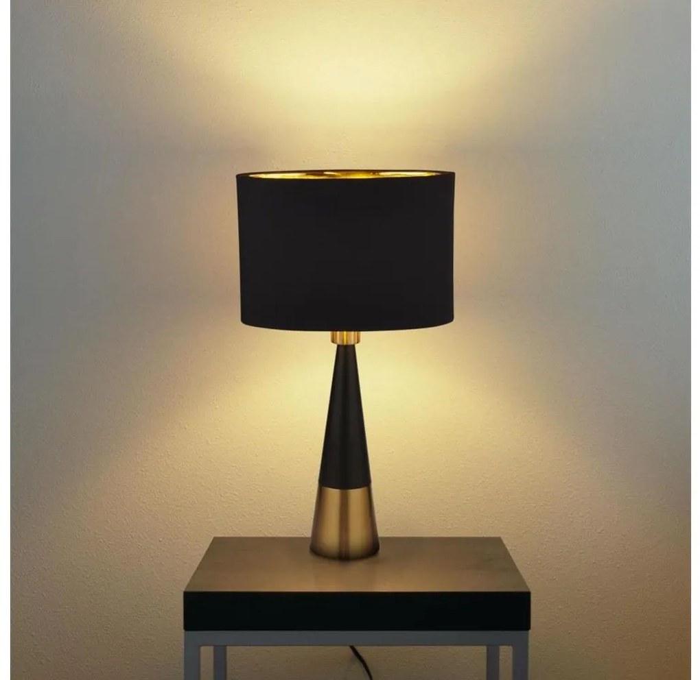 Searchlight EU2743BGO - Stolná lampa CHOLE 1xE27/60W/230V