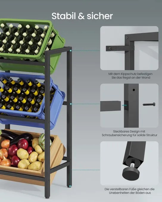 Regál na prepravky BSC353B01