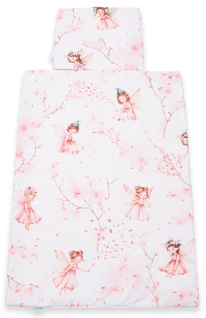 Obojstranný Set z Velvet a bavlny do kočíka New Baby Víly