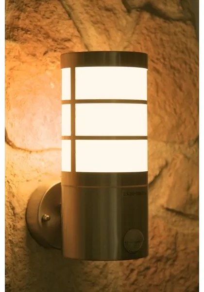 Massive 16334/47/10 - Vonkajšie svietidlo so senzorom CALGARY 1xE27/14W IP44