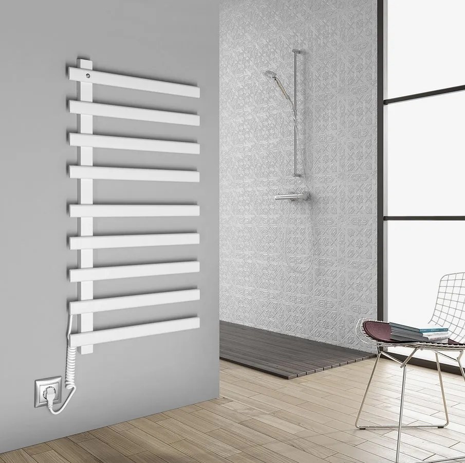 Sapho Sapho, ELCOR elektrický sušiak uterákov 480x920x50mm, 128W, biela matná, EB450