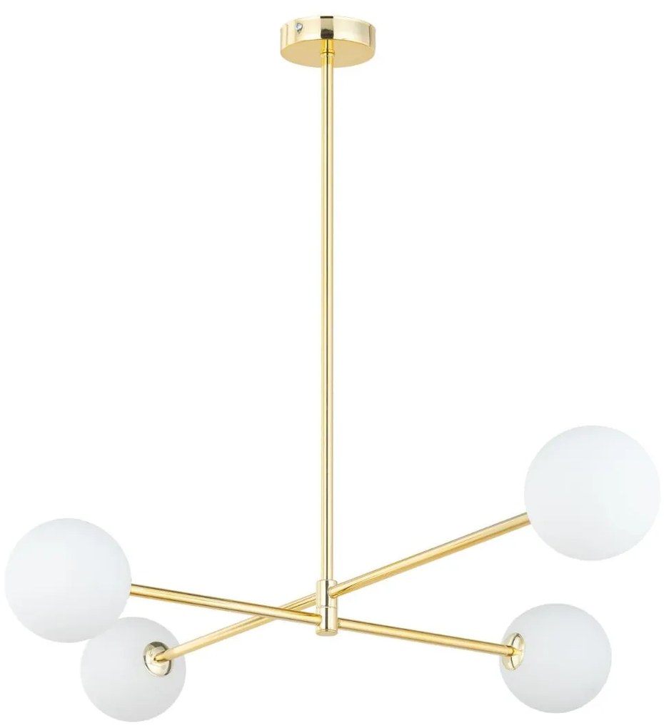 TK-Lighting - Vysoká stropná lampa Sarius Gold 4