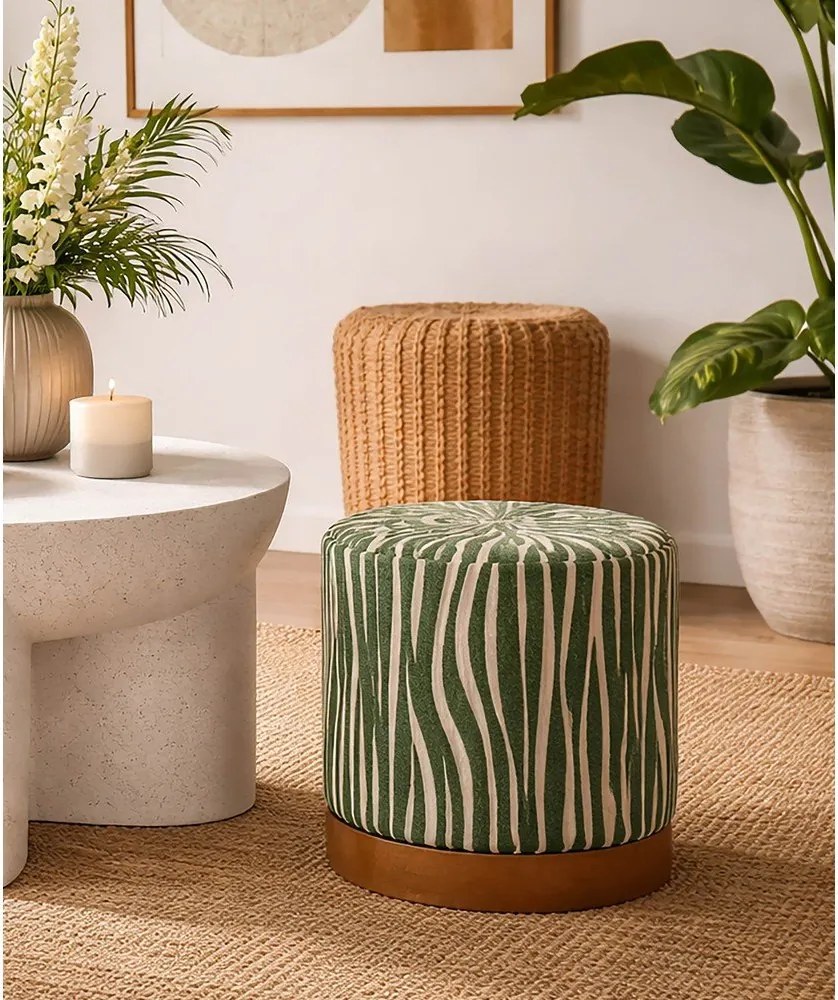 Zelený taburet Savana – Mauro Ferretti