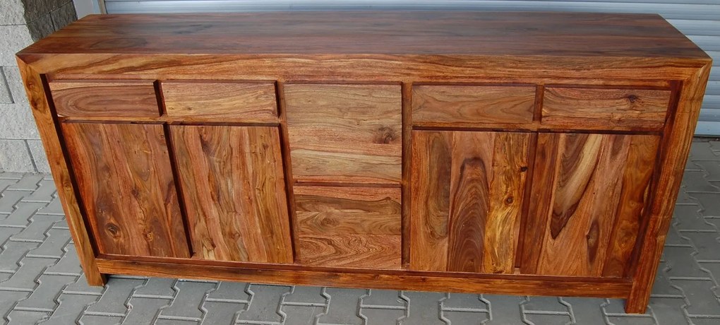 furniture-nabytek.cz - Komoda z masívu z palisandrového dreva 200x45x90cm