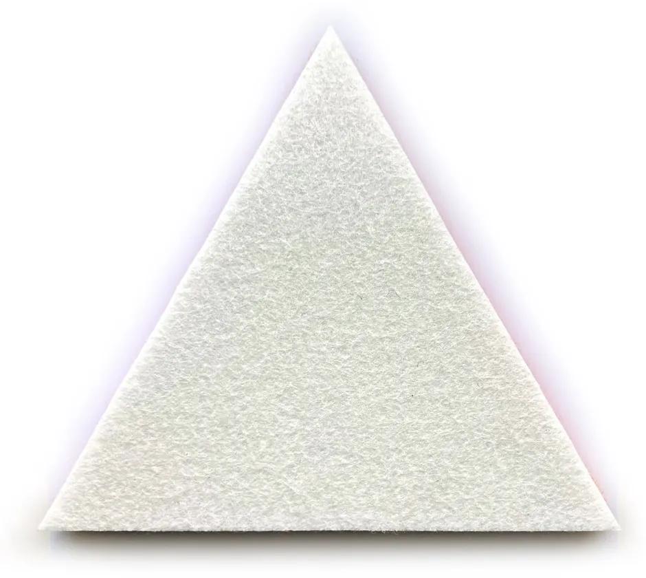 Akustická nástenka, trojuholník, 20x20x20 cm, 20 ks, biela