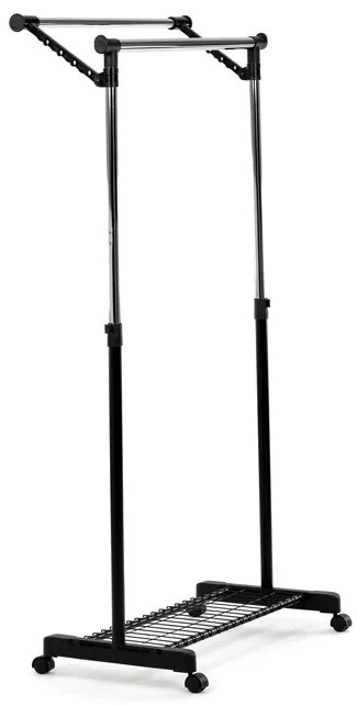 Autronic BONTEC Stojan na šaty, kov, čierna, 84511 BK Farba: Čierna