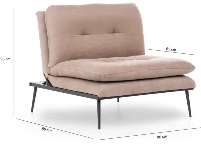 Rozkladacie kreslo SPEAKY hnedé