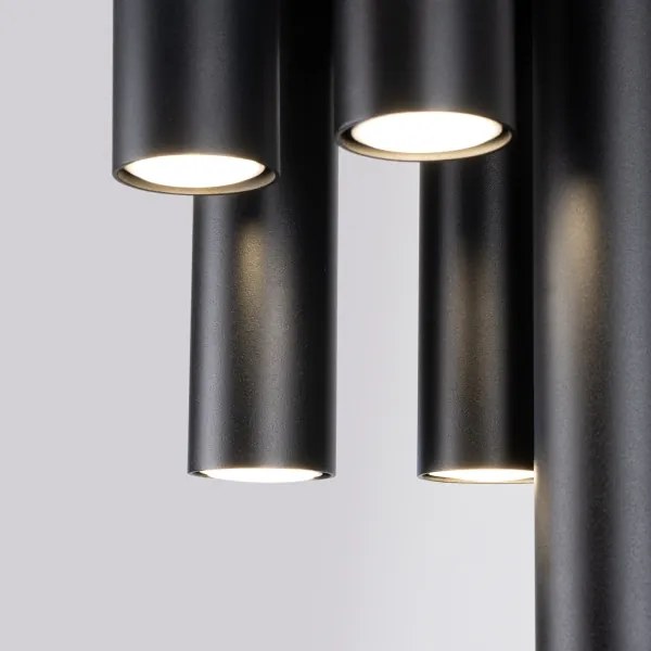 Sollux SL.1467 - Bodové svietidlo LAGOS 5xGU10/10W/230V čierna