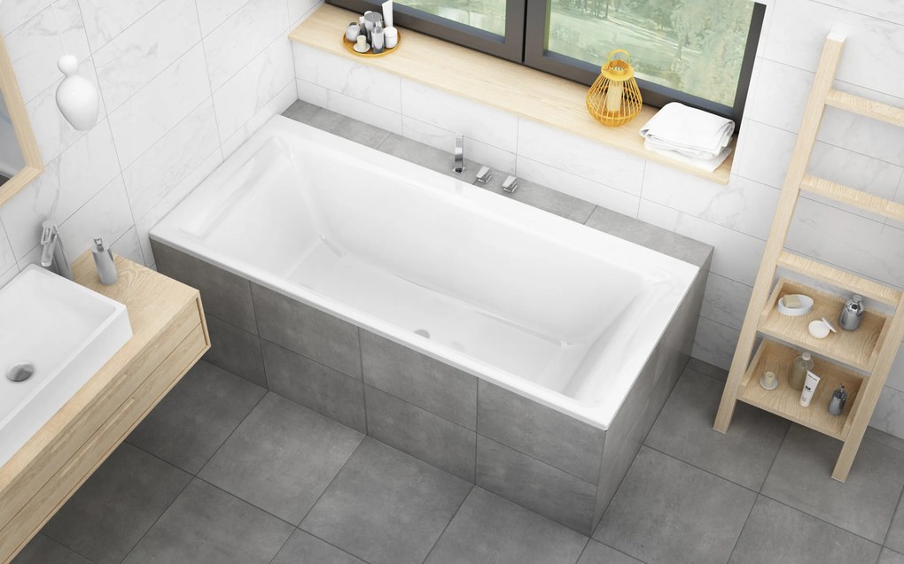 Roth Obdĺžniková akrylátová vaňa SAVONA NEO ROTH-Variant: rozmery: 180x80 cm - (SAVONA NEO 180 - 9280000)