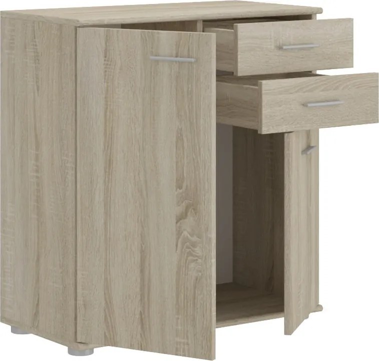 Skrinka so zásuvkami Mike, dub sonoma