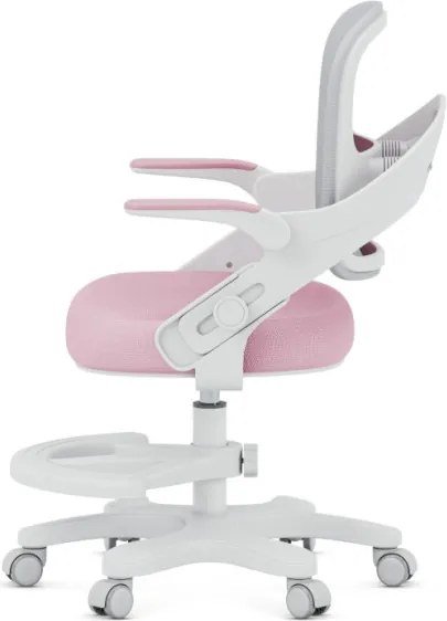 Detská otočná stolička Mark Adler Junior 4.3 ružová / sivá