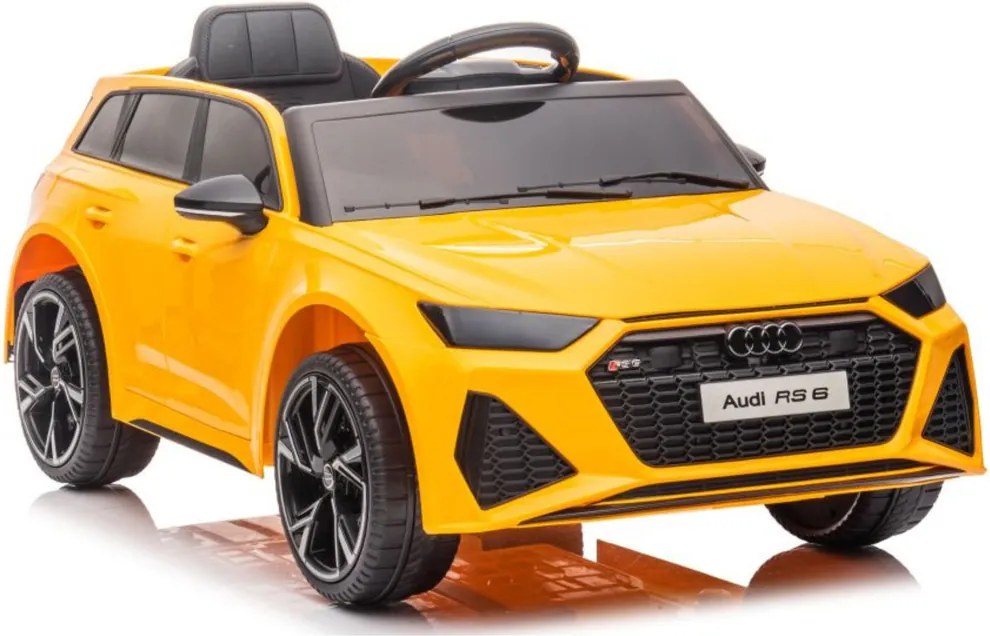 LEAN CARS Audi RS6 Batéria Vozidlo BRD-2118 Žltá
