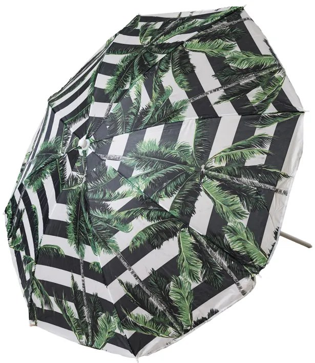 Slnečník PALMA 180 cm, čierno-biely