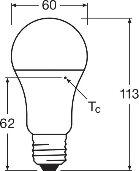 SADA 10x LED Žiarovka CLASSIC A75 E27/10W/230V 4000K - Osram