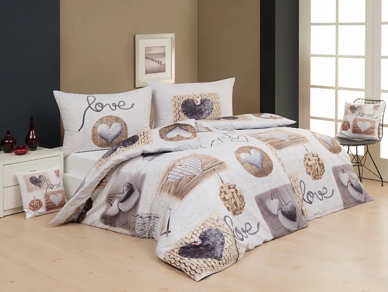 Kvalitná luxusná posteľná bielizeň - Lucky Cotton deluxe digital 1x 240/210, 2x 70/90