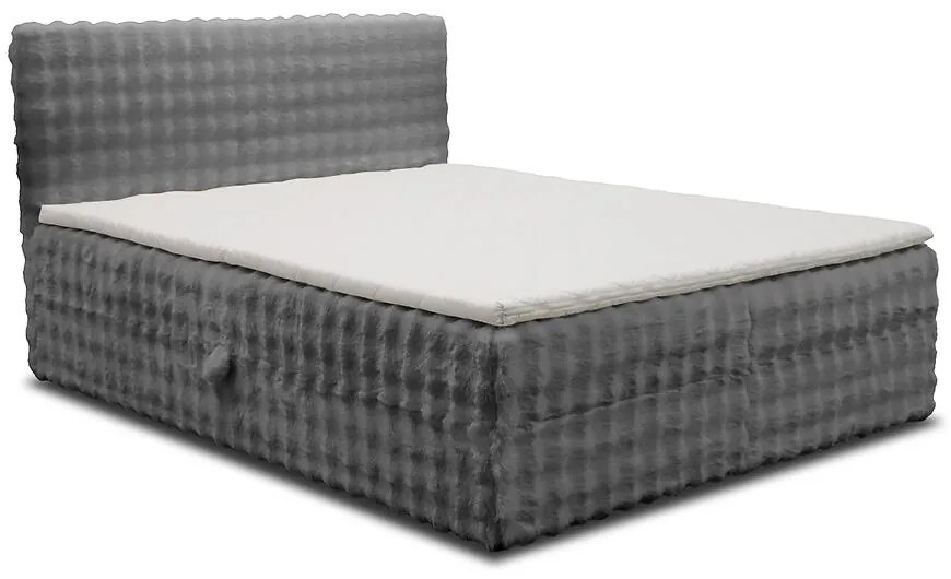 Posteľ Calipso VI 160x200 Bubble 16 sivý