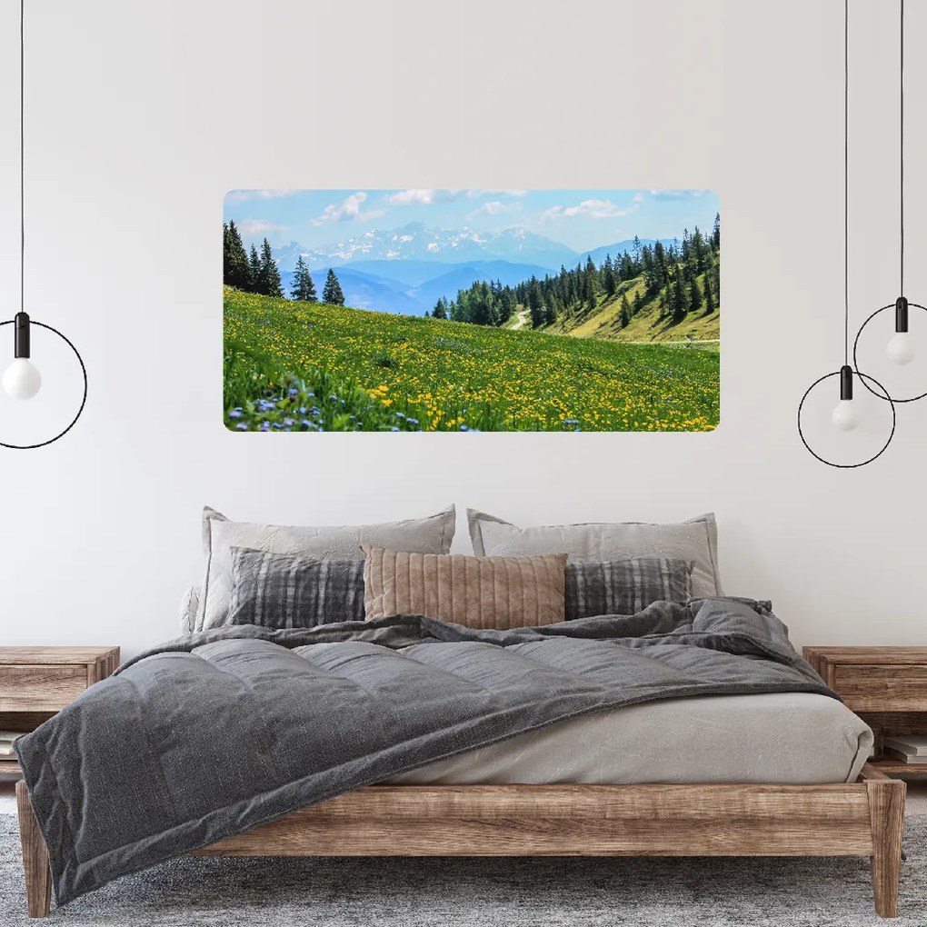 60x120cm Horská lúka - textilná nálepka na stenu