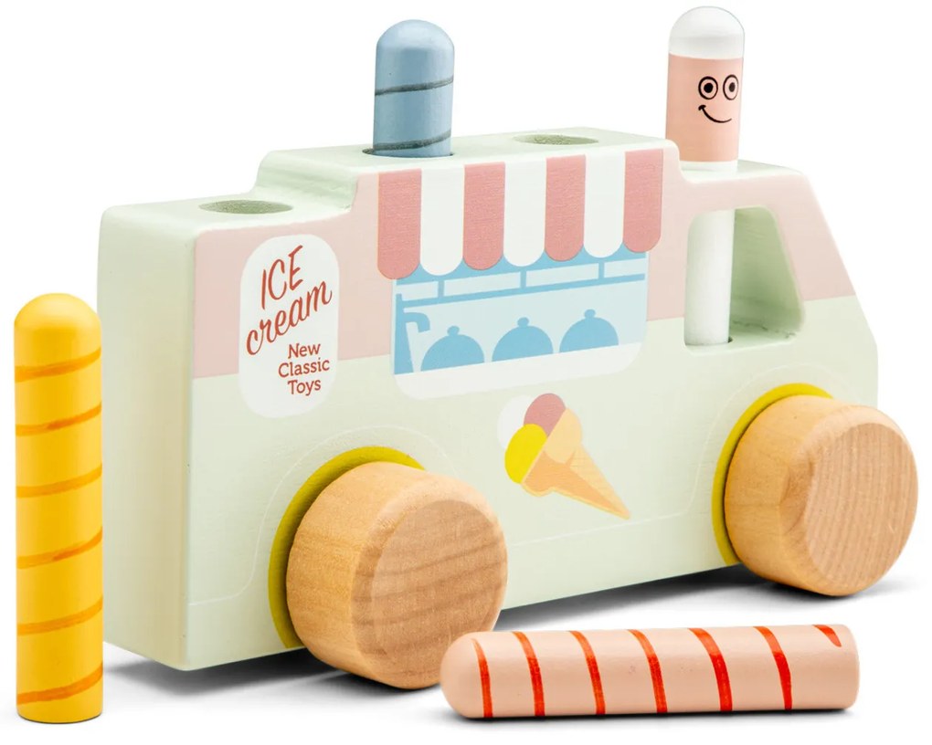 Pop-up - vyskakovacie kolíčky - zmrzlinárske autíčko
