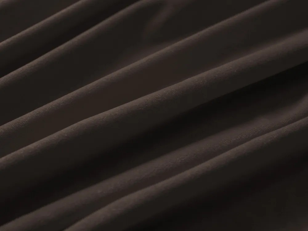 Biante Veľký zamatový okrúhly obrus Velvet Premium SVP-016 Tmavo hnedý Ø 250 cm