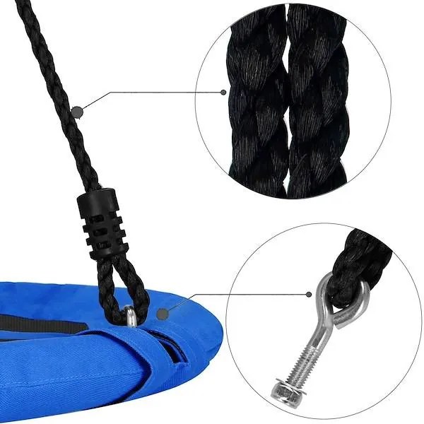 Hojdačka bocianie hniezdo SPRINGOS NS024 - modrá