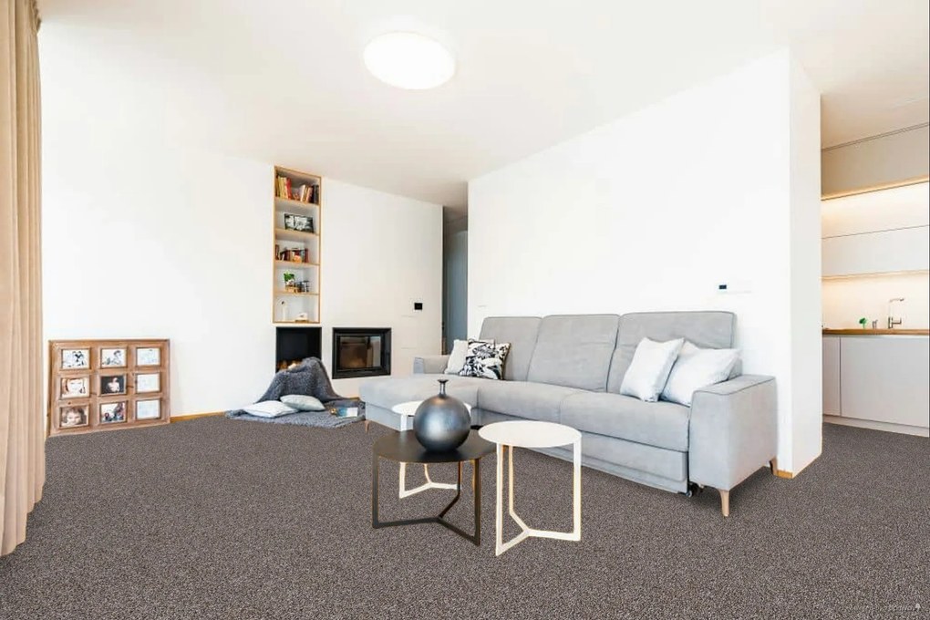 Lano, Koberec metráž Bloom 273, na mieru, šíře 4m,5m, hnedá, ab (mriežka), chodba / predsieň