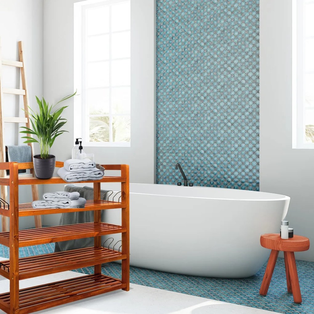 Regál na topánky RUSTIC, 5políc, 75x26x82cm, prírodná hnedá Casaria