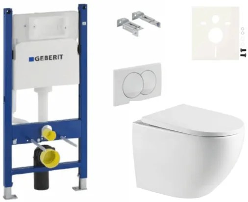 Závesný WC set Geberit do ľahkých stien / predstenová SAT SIKOGESTOR67D01