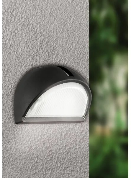 EGLO 89767 - Vonkajšie nástenné svietidlo ONJA 1xE27/60W čierna IP44