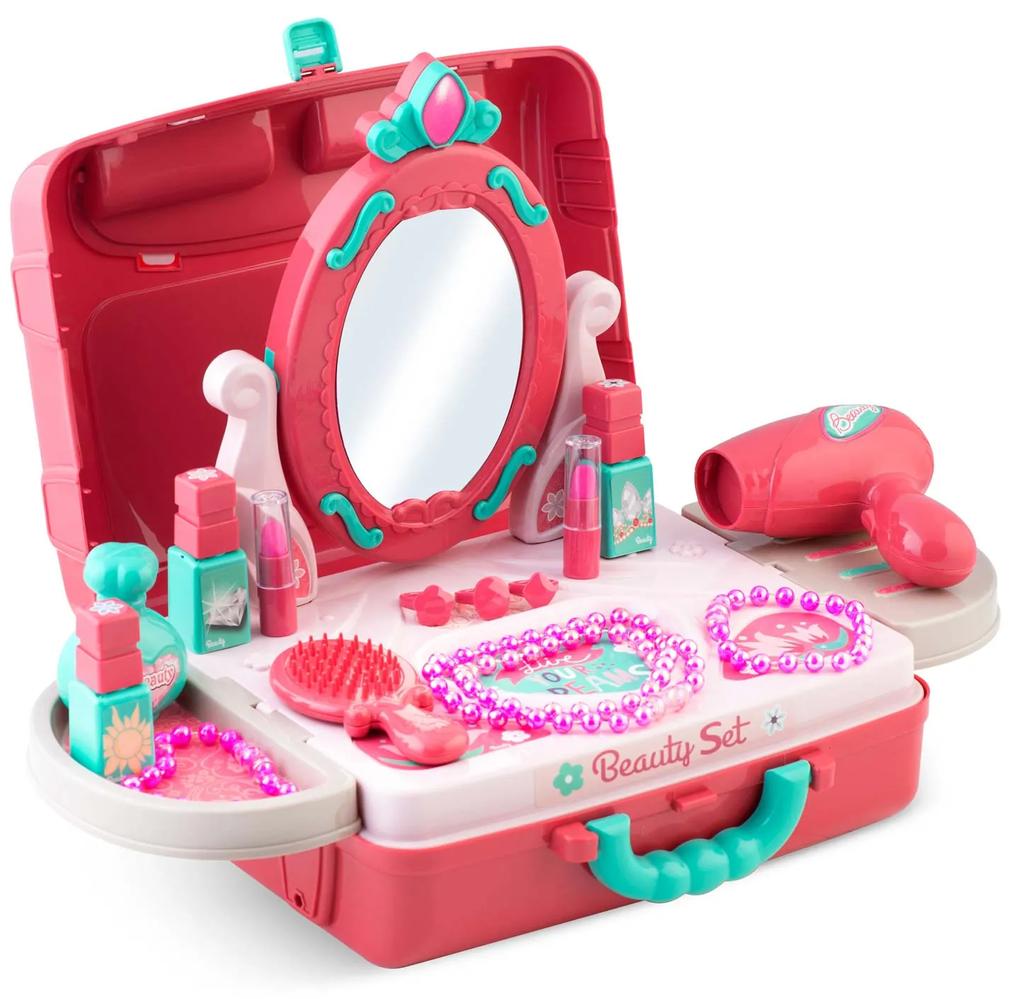 Toaletný kufrík pre dievčatá so zrkadlom Ricokids 773300
