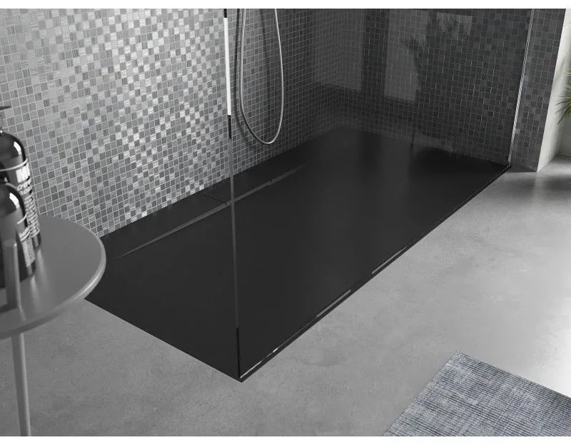 Mexen Egon, SMC obdĺžniková sprchová vanička 180 x 90 cm, čierna, 4R709018