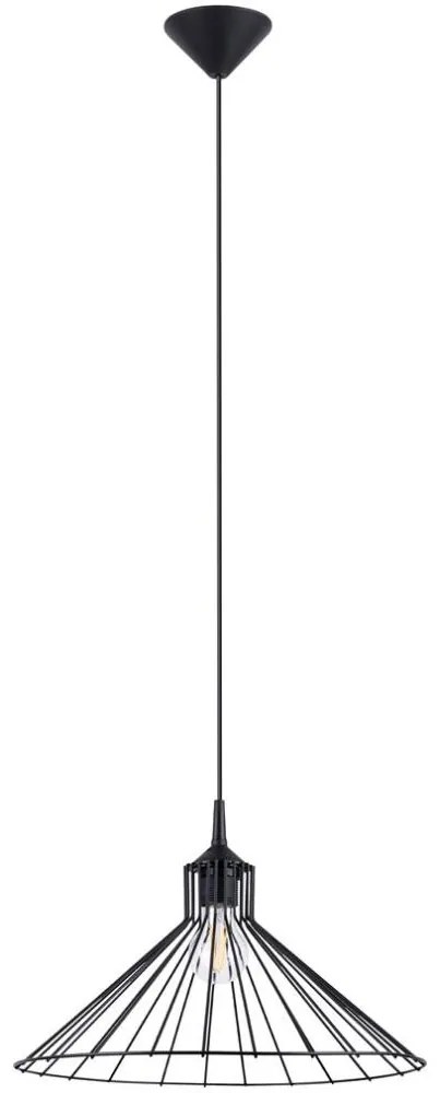 Sollux SL.1186 - Luster na lanku EDA 1xE27/15W/230V čierna