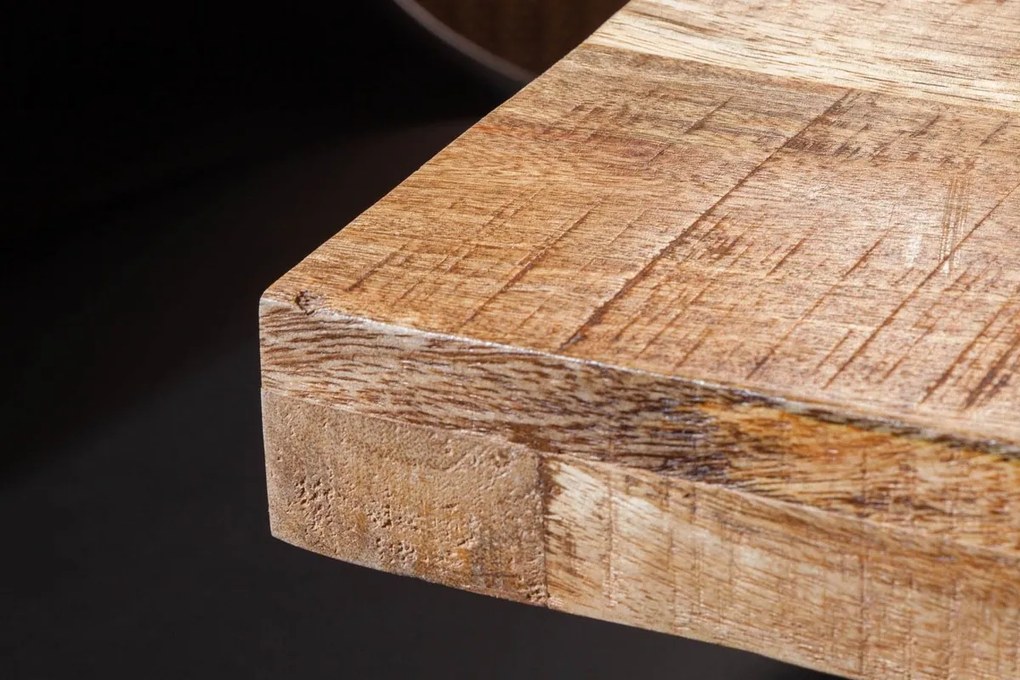 Dizajnový jedálenský stôl Thunder 120 cm mango