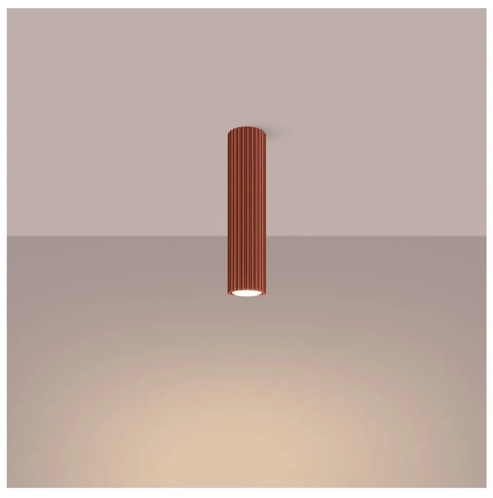 Bodové svietidlo v tehlovej farbe Gleam – Sollux