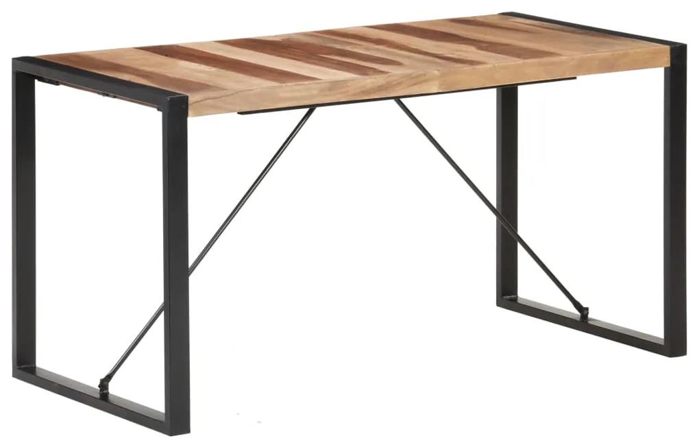 Jedálenský stôl 140x70x75 cm masívne drevo so sheeshamovou úpravou 321540