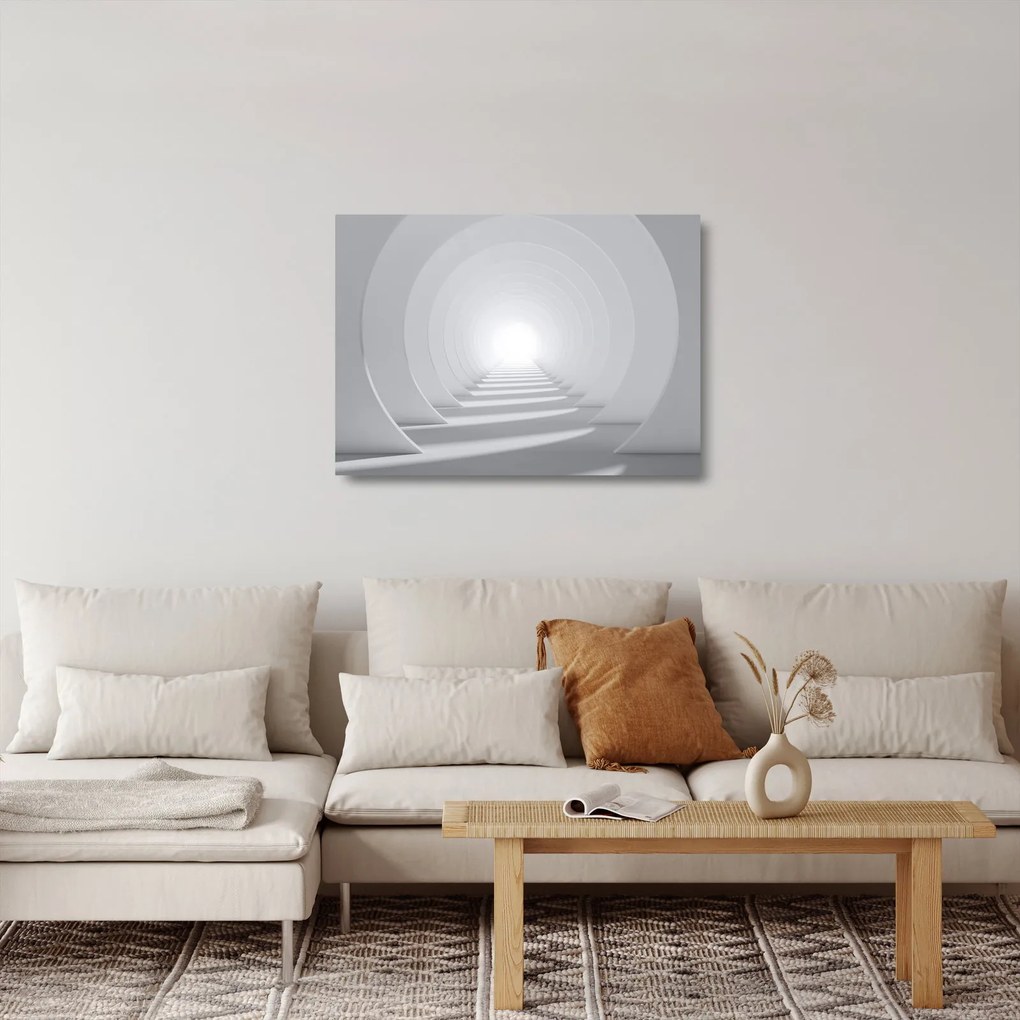 Sklenený obraz - 3D tunel (70x50 cm)