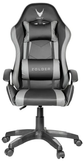Herná stolička VARR Zolder čierna/šedá