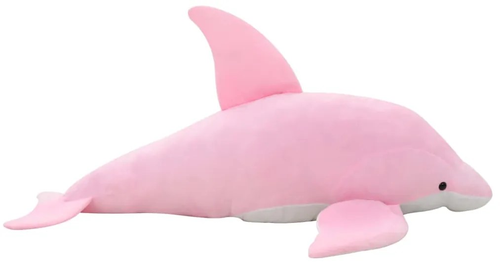 vidaXL Hračka ružový plyšový delfín