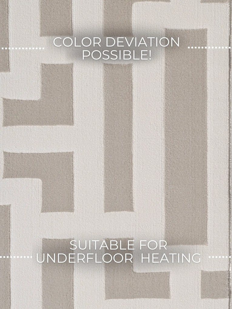 ELLE Decoration, Behúň Perles 106188 Cream z kolekcie Elle, 80x240, béžová, obývacia izba