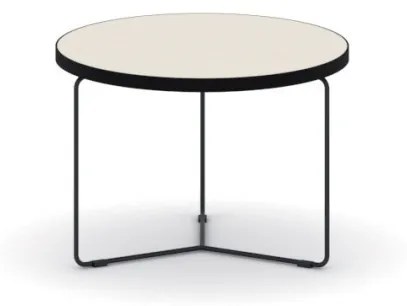 Okrúhly konferenčný stôl TENDER, výška 380 mm, priemer 500 mm, zemitá