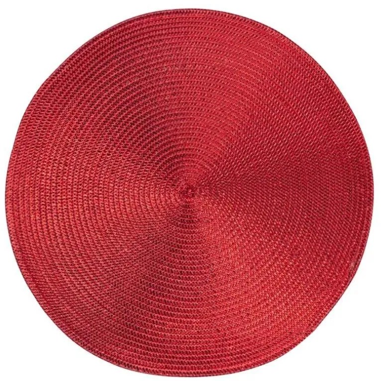 ST Okrúhle prestieranie na stôl 38cm červené