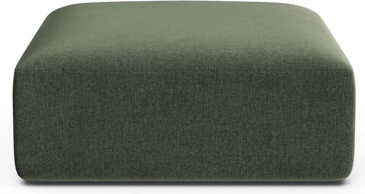 Zelená zamatová podnožka Campi – Cosmopolitan Design