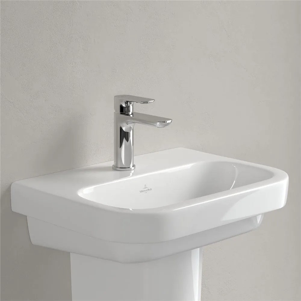 VILLEROY &amp; BOCH Architectura závesné umývadielko s otvorom, bez prepadu, 500 x 380 mm, biela alpská, 43735101