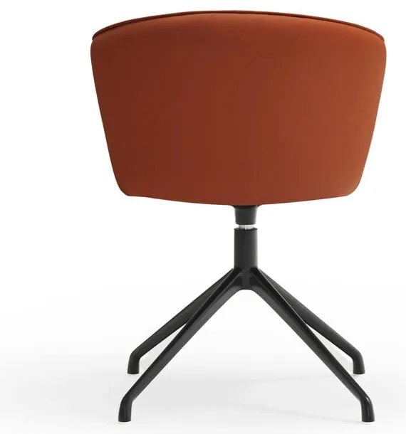 Oranžové čalúnené jedálenské kreslá v súprave 2 ks Add – Teulat