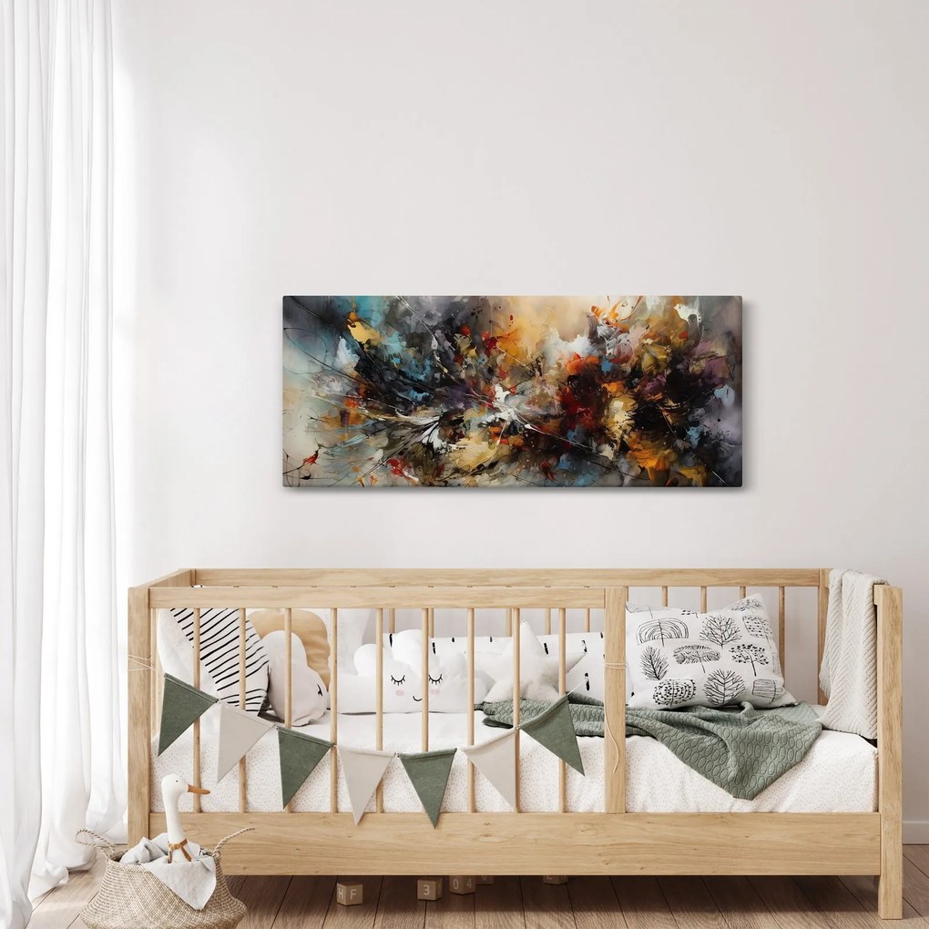 Obraz - Abstraktná grafika (120x50 cm)
