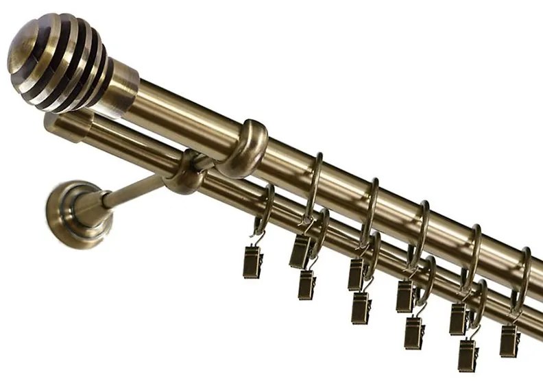 Garniž 240cm II luka fi 25 starožitné zlato