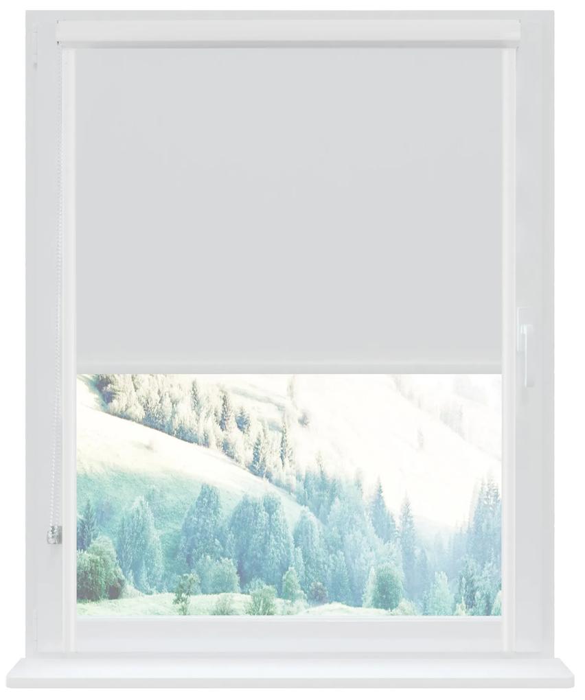 Dekodum Klasická mini roleta v bielej kazete, farba látky Biela Šířka (cm): 55, Dĺžka (cm): 150, Strana mechanizmu: Práva