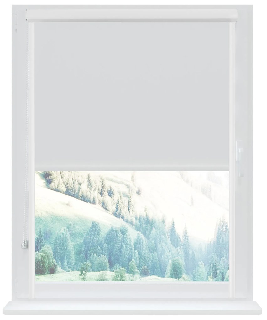 Dekodum Klasická mini roleta v bielej kazete, farba látky Biela Šířka (cm): 75, Dĺžka (cm): 150, Strana mechanizmu: Práva