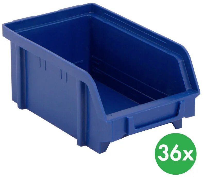 ArtPlast Plastové boxy BASIC, 103 x 166 x 73 mm, 36 ks, modré